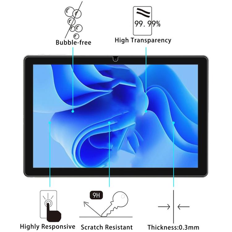 For ATMPC A10 10.1 inch 25pcs 9H 0.3mm Explosion-proof Tempered Glass Film