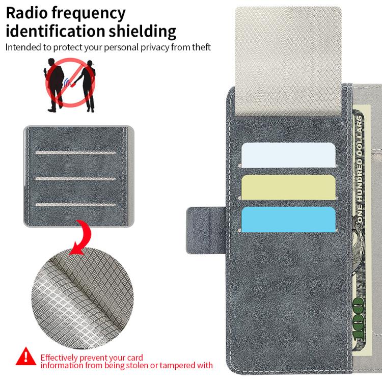 For Samsung Galaxy Z Fold6 VIETAO Integrated Spliced Leather Phone Case with Elastic Bowl Strap