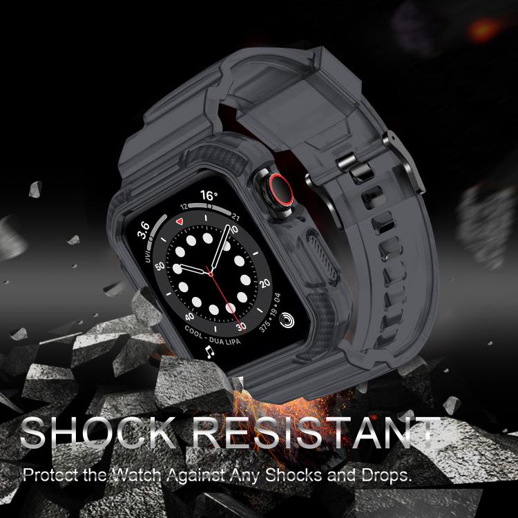 For Apple Watch 42mm / 41mm / 40mm / 38mm VIETAO Carbon Fiber Silicone Strap