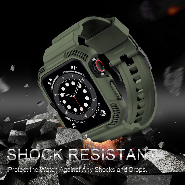 For Apple Watch Ultra 2 / 1 49mm VIETAO Carbon Fiber Silicone Strap