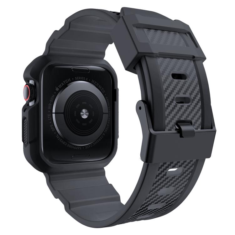 For Apple Watch Ultra 2 / 1 49mm VIETAO Carbon Fiber Silicone Strap