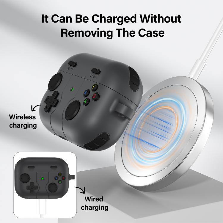 For AirPods Pro 2 Game Console Style Wireless Earphone Silicone Case