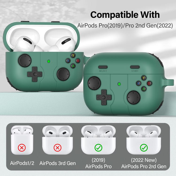 For AirPods Pro 2 Game Console Style Wireless Earphone Silicone Case