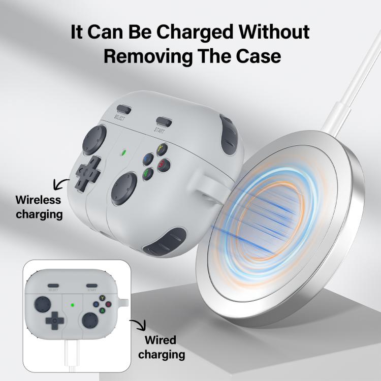 For AirPods Pro 2 Game Console Style Wireless Earphone Silicone Case