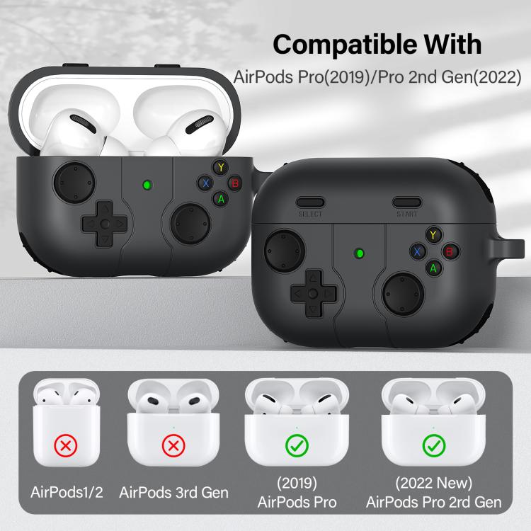 For AirPods Pro Game Console Style Wireless Earphone Silicone Case