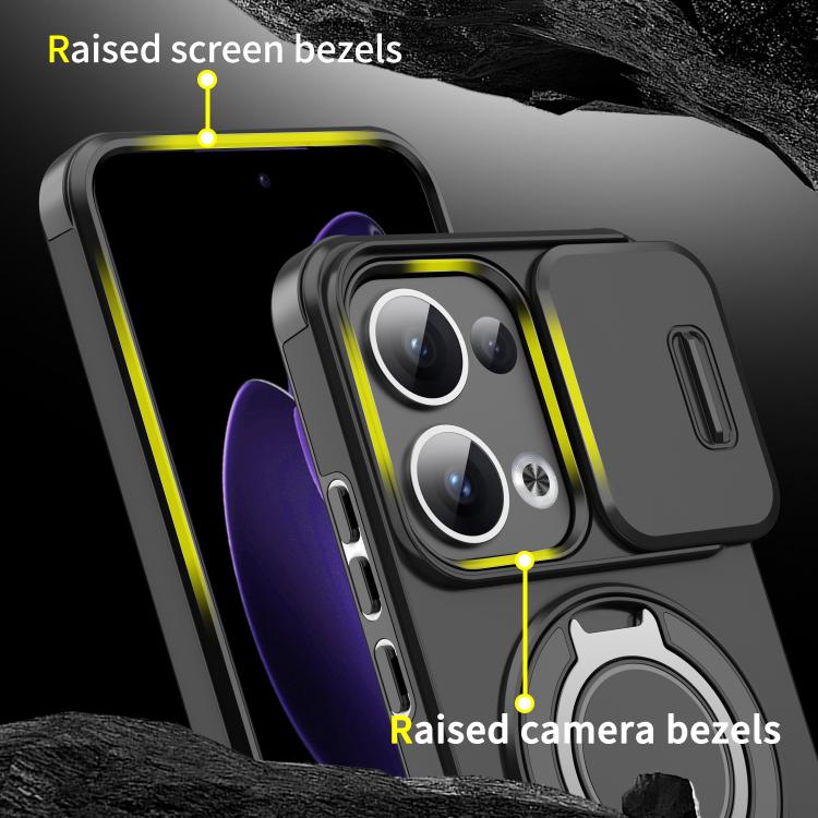 For OPPO Reno13 5G Global Sliding Camshield Ring Holder Phone Case