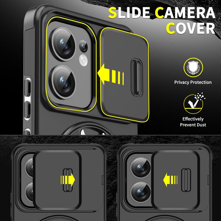 For OPPO Reno13 F 5G Sliding Camshield Ring Holder Phone Case