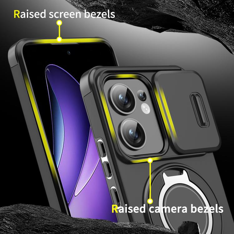 For OPPO Reno13 F 5G Sliding Camshield Ring Holder Phone Case