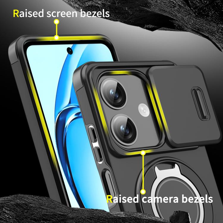 For OPPO A3x Global Sliding Camshield Ring Holder Phone Case