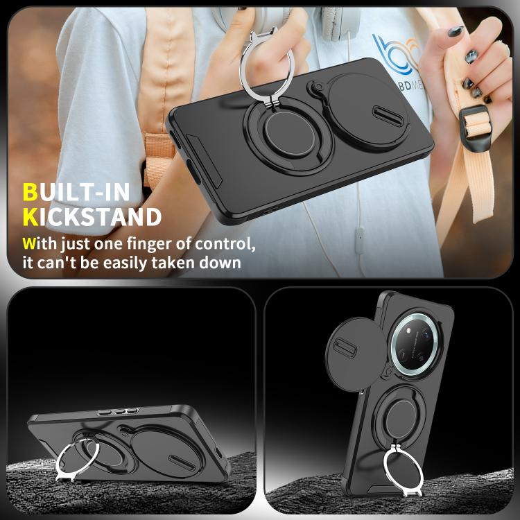 For Honor X60 Pro Sliding Camshield Ring Holder Phone Case
