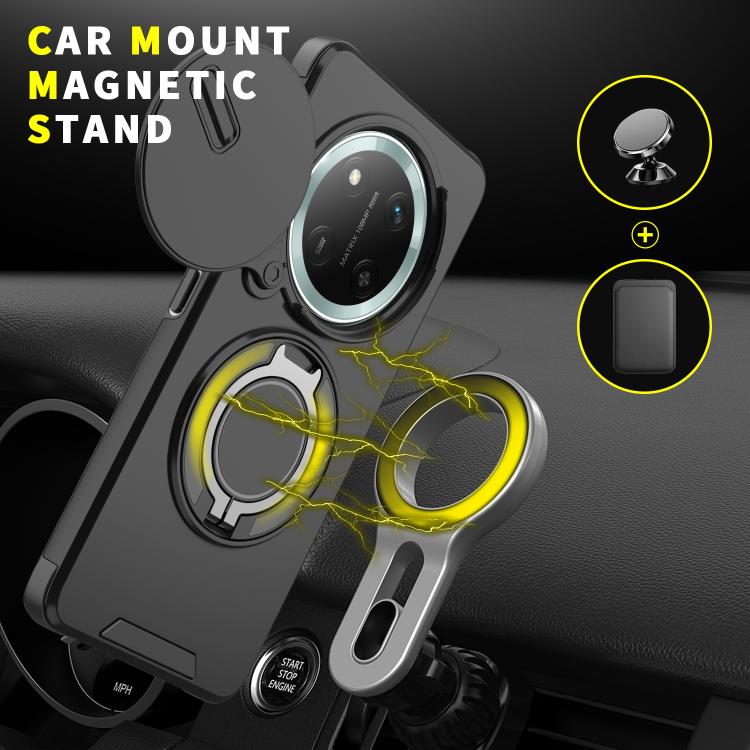 For Honor X60 Pro Sliding Camshield Ring Holder Phone Case