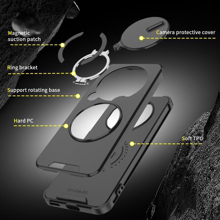 For Honor X60 Sliding Camshield Ring Holder Phone Case