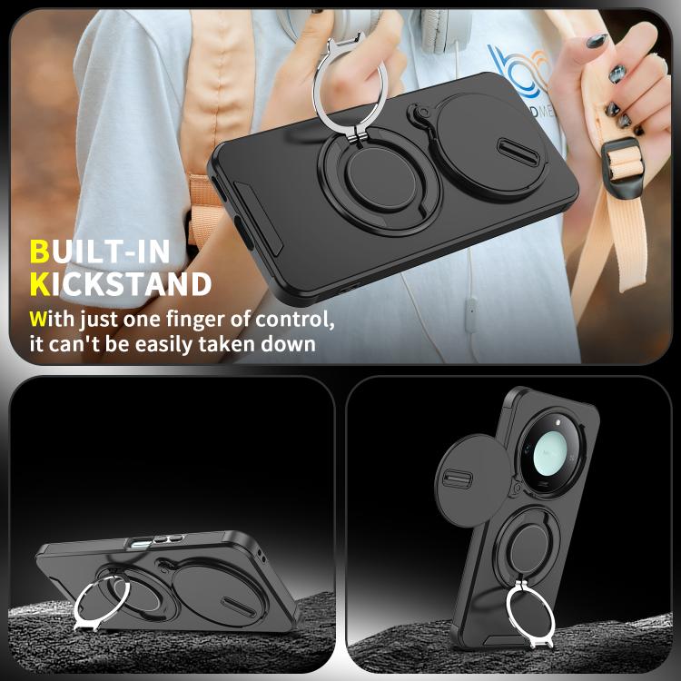 For Honor X60 Sliding Camshield Ring Holder Phone Case