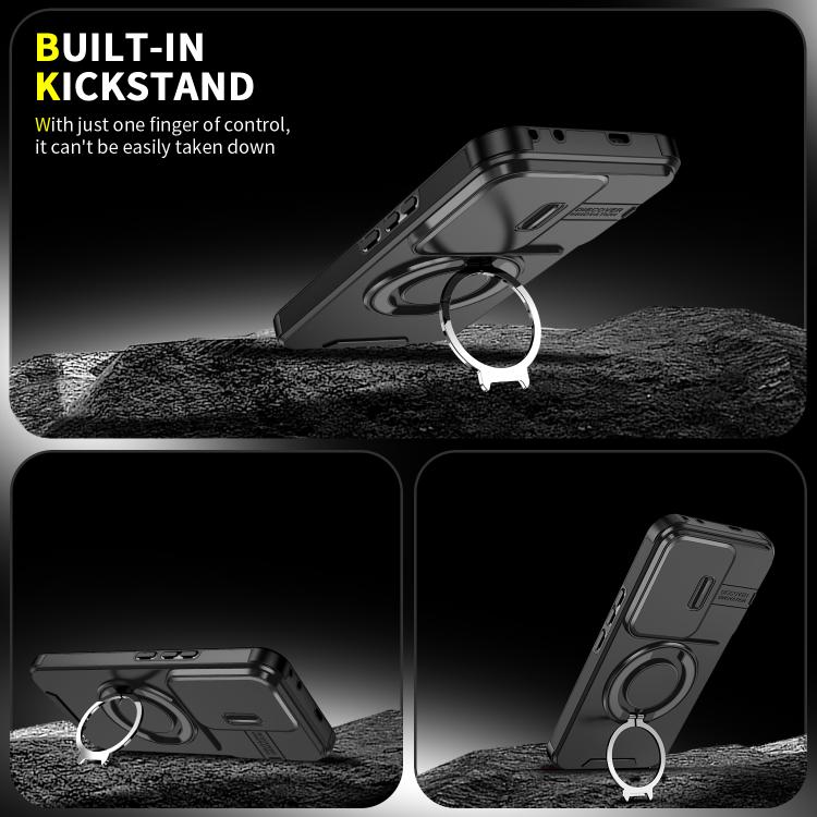 For Honor 400 Pro Global 160.8mm Sliding Camshield Ring Holder Phone Case