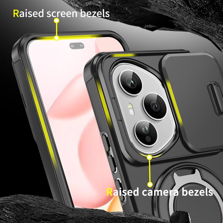 For Honor 400 Pro Global 160.8mm Sliding Camshield Ring Holder Phone Case