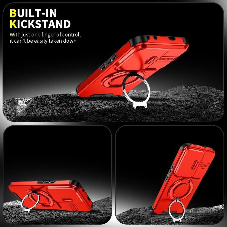 For Honor 400 Pro Global 160.8mm Sliding Camshield Ring Holder Phone Case
