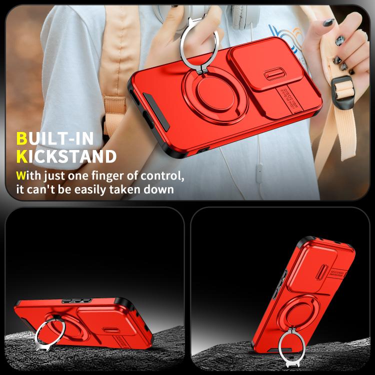 For Honor 400 Pro Global 160.8mm Sliding Camshield Ring Holder Phone Case