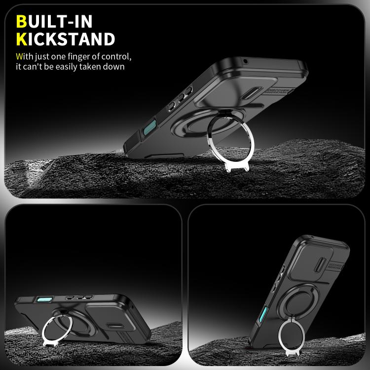For Honor 400 Lite Global Sliding Camshield Ring Holder Phone Case