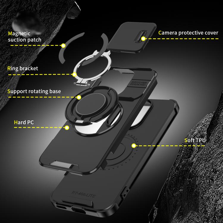 For Honor 400 Lite Global Sliding Camshield Ring Holder Phone Case