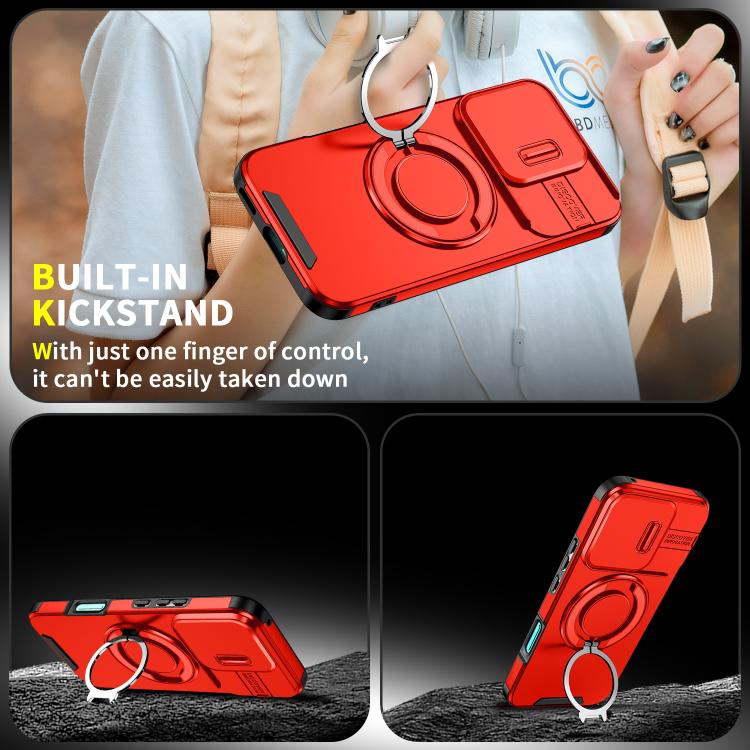 For Honor 400 Lite Global Sliding Camshield Ring Holder Phone Case