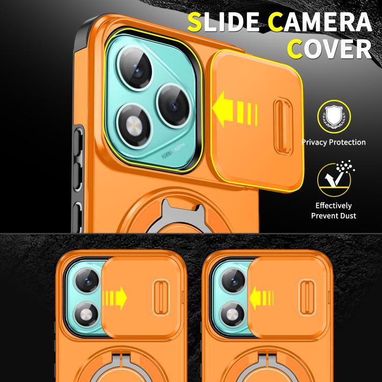 For Honor 400 Lite Global Sliding Camshield Ring Holder Phone Case