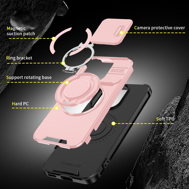 For Honor 400 Lite Global Sliding Camshield Ring Holder Phone Case