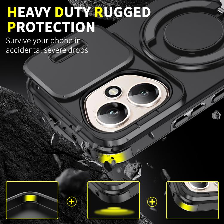 For Honor 400 Global 156.5mm Sliding Camshield Ring Holder Phone Case