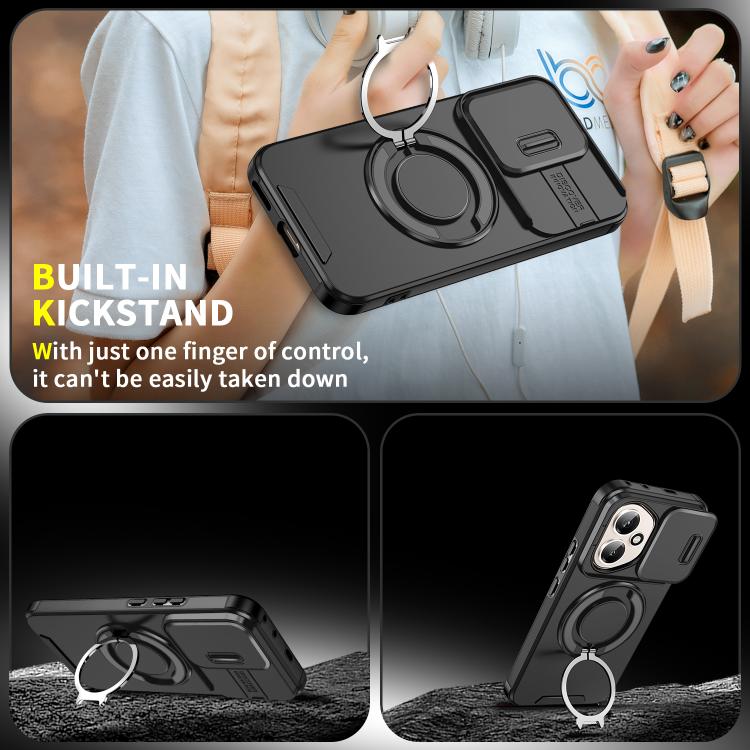 For Honor 400 Global 156.5mm Sliding Camshield Ring Holder Phone Case