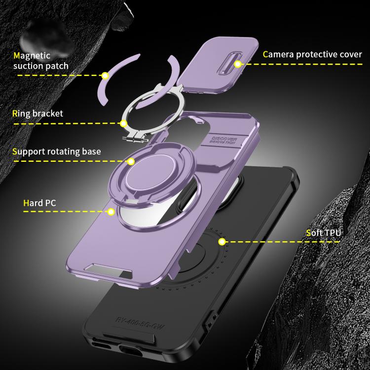 For Honor 400 Global 156.5mm Sliding Camshield Ring Holder Phone Case