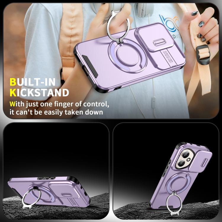 For Honor 400 Global 156.5mm Sliding Camshield Ring Holder Phone Case