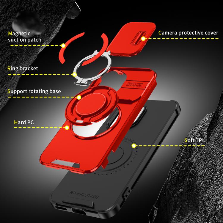 For Honor 400 Global 156.5mm Sliding Camshield Ring Holder Phone Case