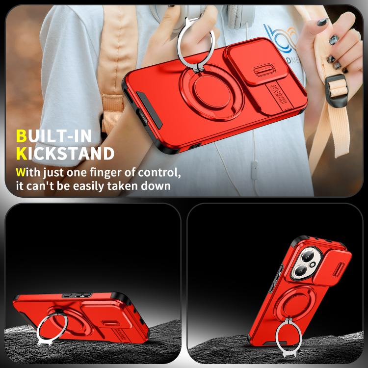 For Honor 400 Global 156.5mm Sliding Camshield Ring Holder Phone Case