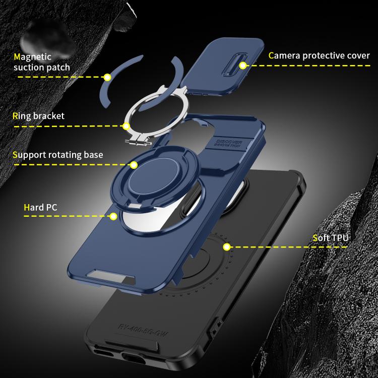 For Honor 400 Global 156.5mm Sliding Camshield Ring Holder Phone Case