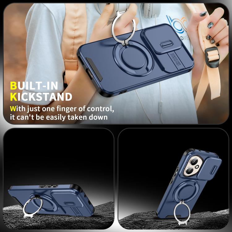 For Honor 400 Global 156.5mm Sliding Camshield Ring Holder Phone Case