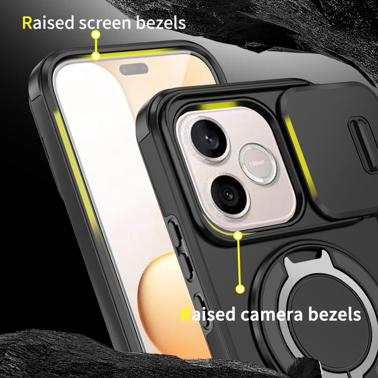 For Honor 600 Lite Global Sliding Camshield Ring Holder Phone Case