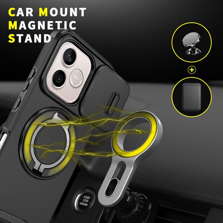 For Honor 600 Lite Global Sliding Camshield Ring Holder Phone Case