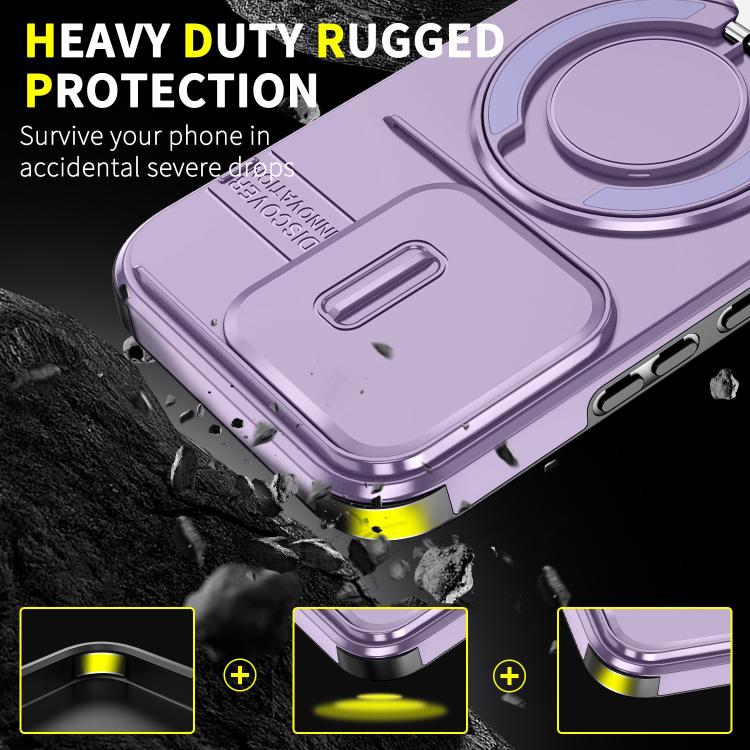 For Honor 600 Lite Global Sliding Camshield Ring Holder Phone Case