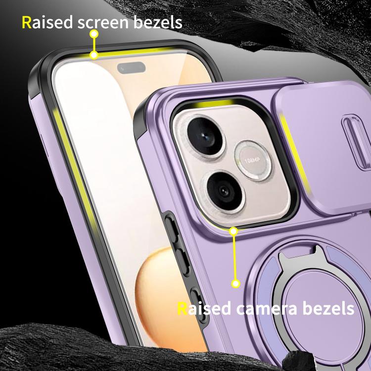 For Honor 600 Lite Global Sliding Camshield Ring Holder Phone Case