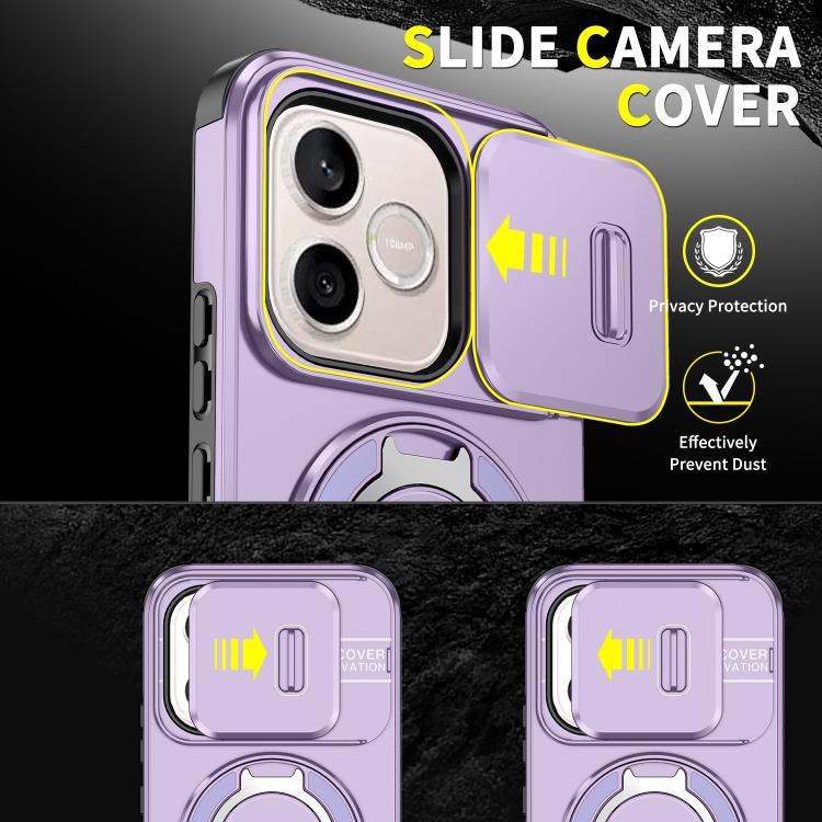 For Honor 600 Lite Global Sliding Camshield Ring Holder Phone Case