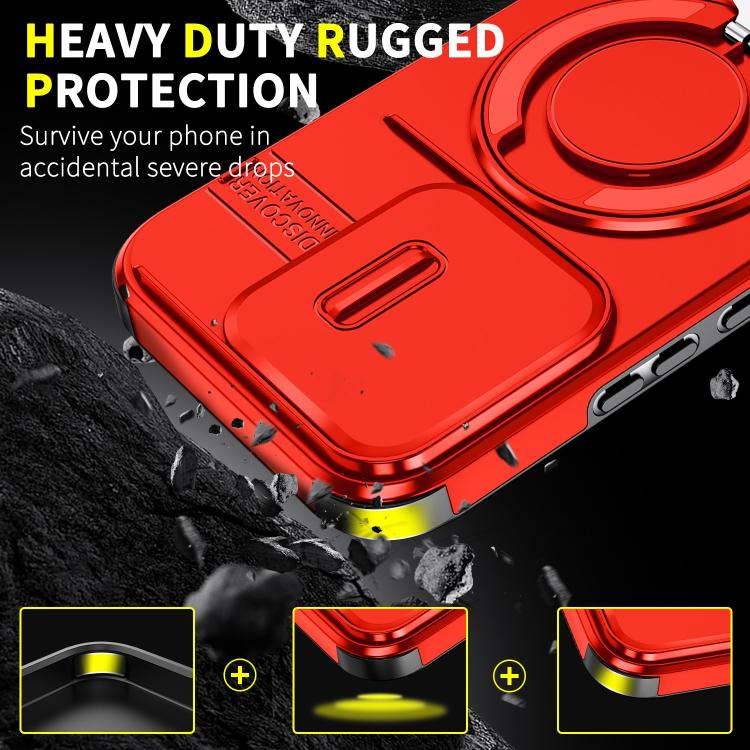 For Honor 600 Lite Global Sliding Camshield Ring Holder Phone Case