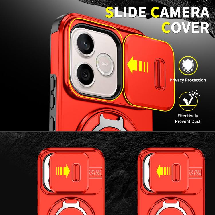 For Honor 600 Lite Global Sliding Camshield Ring Holder Phone Case