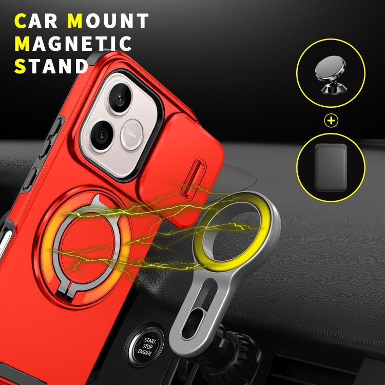 For Honor 600 Lite Global Sliding Camshield Ring Holder Phone Case