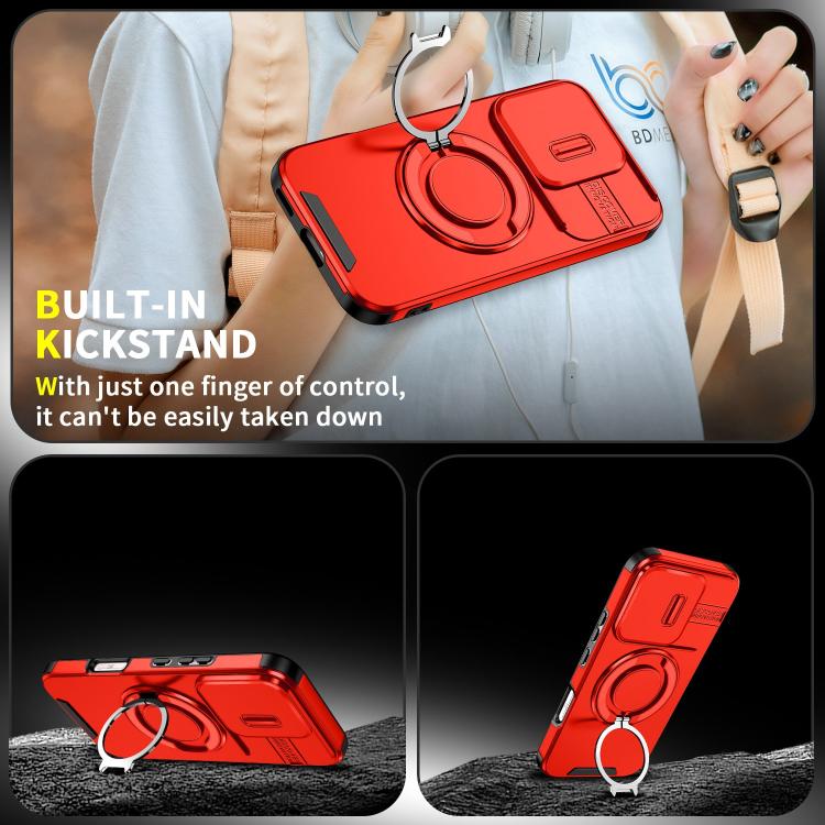 For Honor 600 Lite Global Sliding Camshield Ring Holder Phone Case