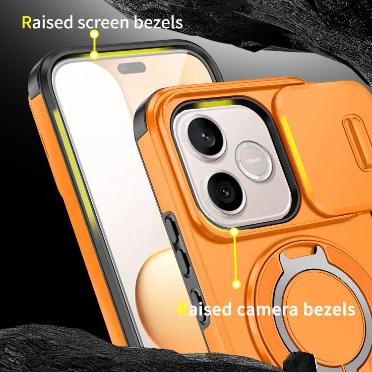 For Honor 600 Lite Global Sliding Camshield Ring Holder Phone Case