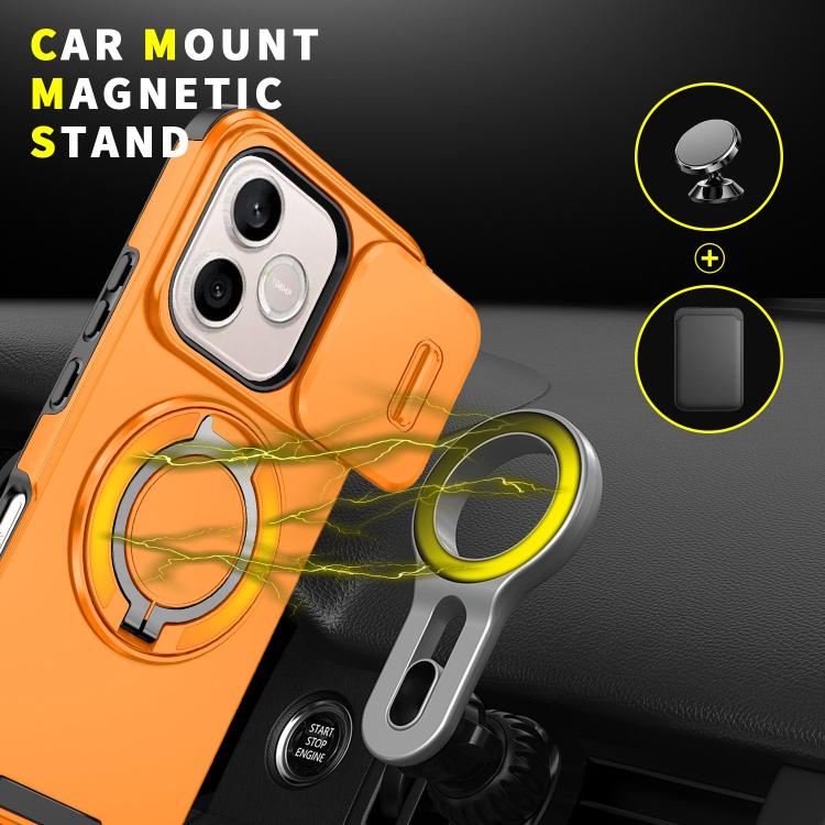 For Honor 600 Lite Global Sliding Camshield Ring Holder Phone Case