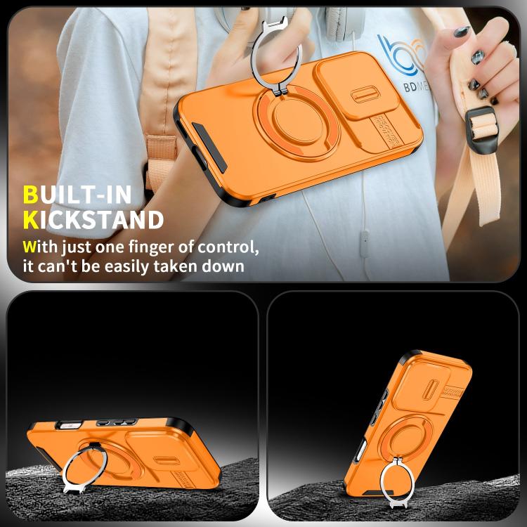 For Honor 600 Lite Global Sliding Camshield Ring Holder Phone Case