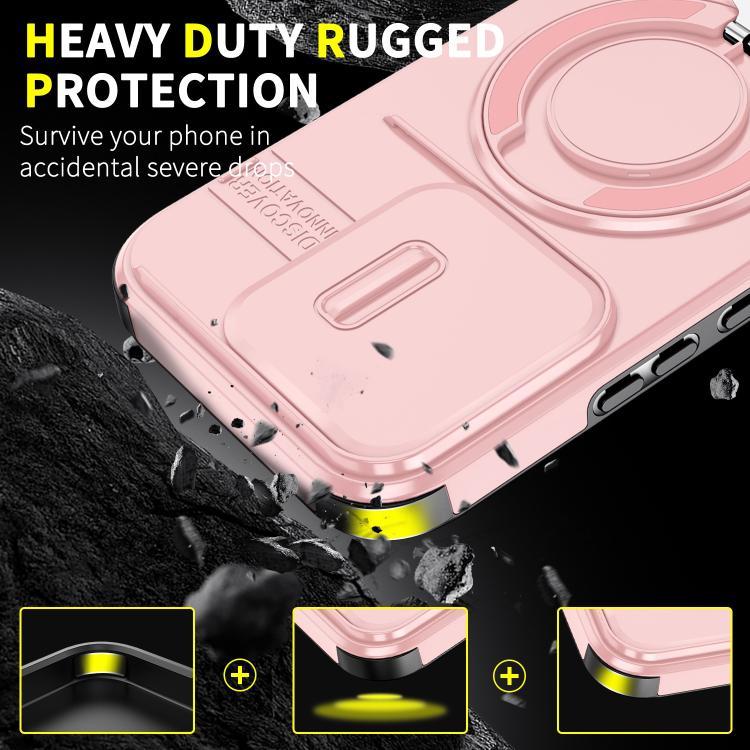 For Honor 600 Lite Global Sliding Camshield Ring Holder Phone Case