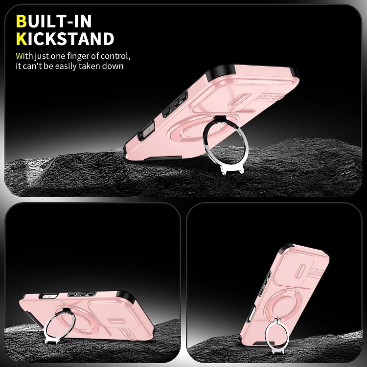For Honor 600 Lite Global Sliding Camshield Ring Holder Phone Case