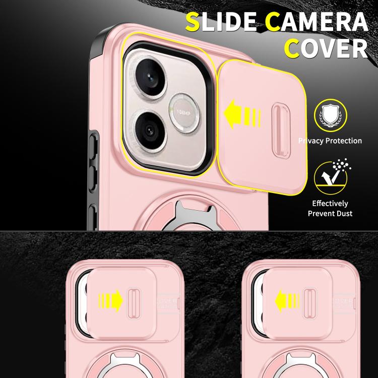 For Honor 600 Lite Global Sliding Camshield Ring Holder Phone Case