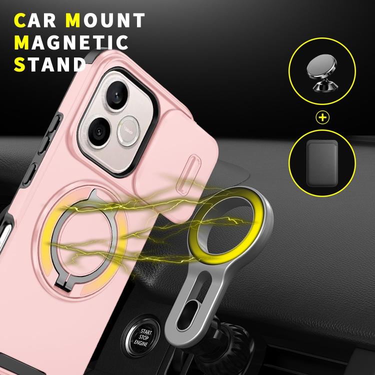 For Honor 600 Lite Global Sliding Camshield Ring Holder Phone Case
